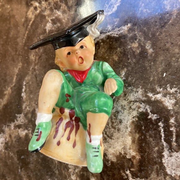 Vintage 50’s graduate figurine Japan Rare unique - Picture 4 of 6